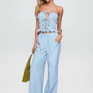 Princess Polly Light Blue Striped Set